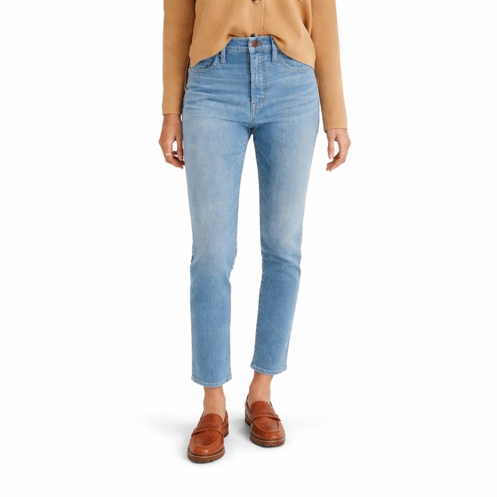 Madewell 31x27 Curvy stovepipe blue ankle 0770 jeans dm5802 straight leg